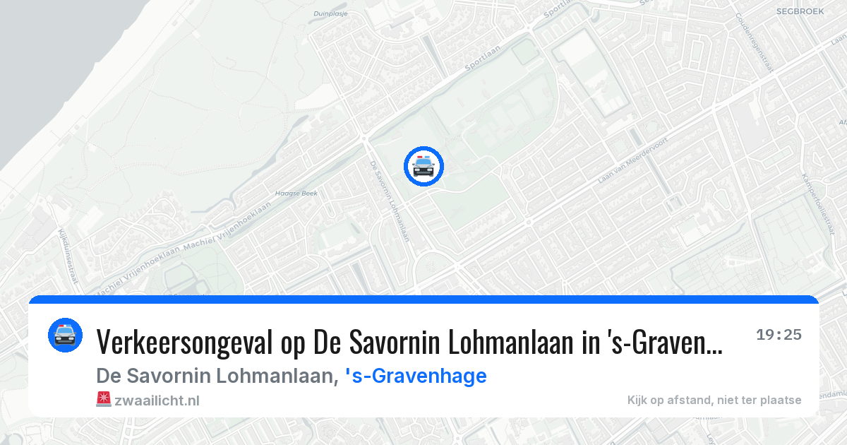 Verkeersongeval op De Savornin Lohmanlaan in 's-Gravenhage — 1 mei 2026