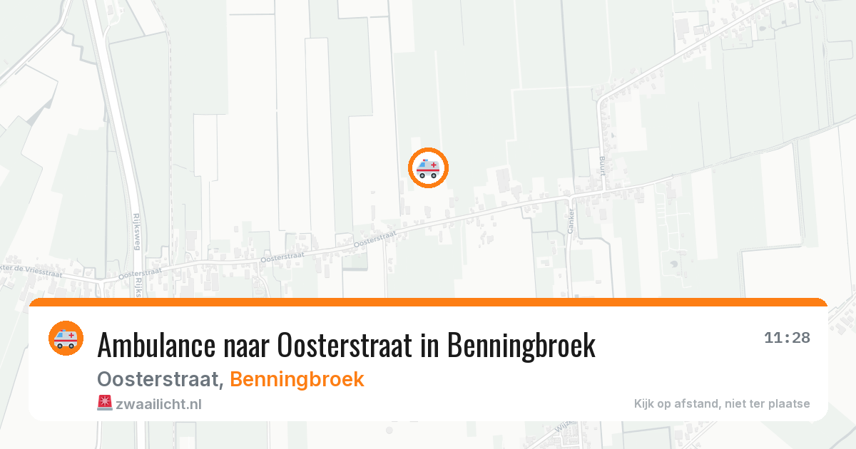 Ambulance naar Oosterstraat in Benningbroek — 5 jul 2026