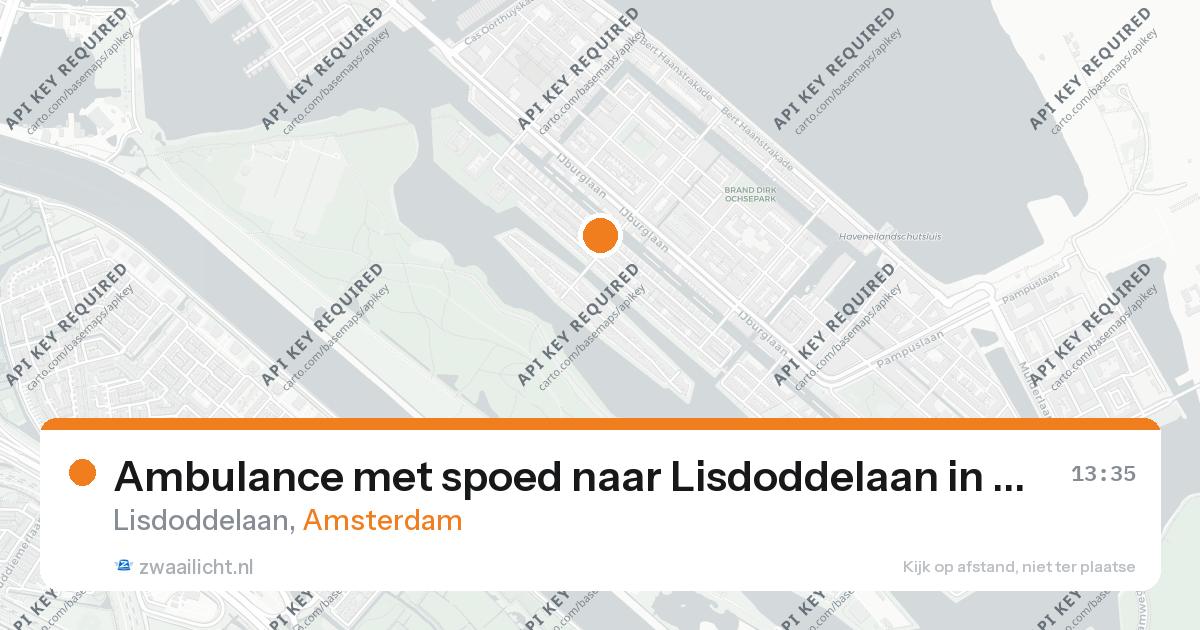 Ambulance met spoed naar Lisdoddelaan in Amsterdam — 26 aug 2026