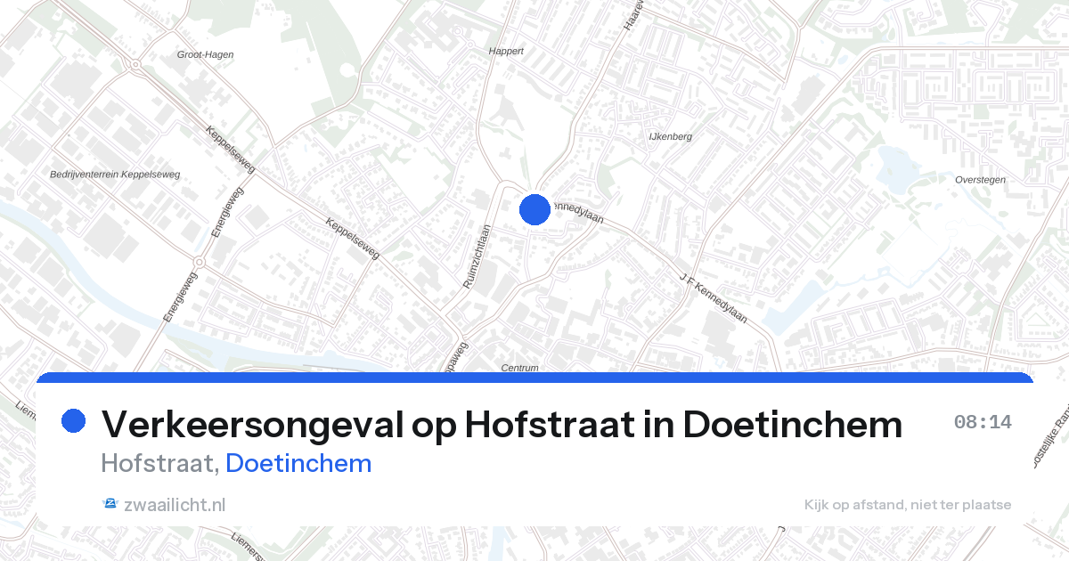 Verkeersongeval op Hofstraat in Doetinchem — 11 aug 2026