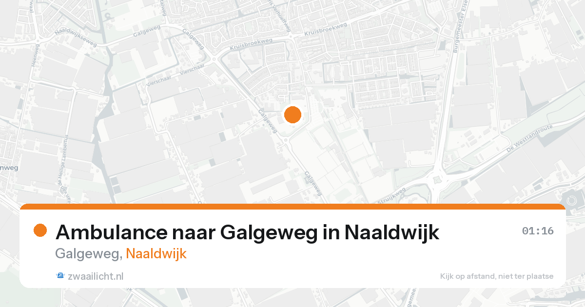 Ambulance naar Galgeweg in Naaldwijk — 18 aug 2026