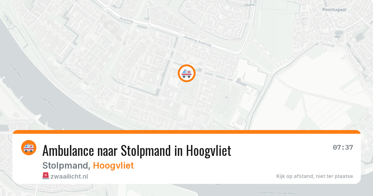 Ambulance naar Stolpmand in Hoogvliet — 11 aug 2026
