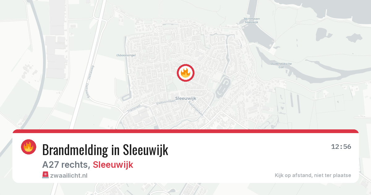 Brandmelding in Sleeuwijk — 8 jul 2026