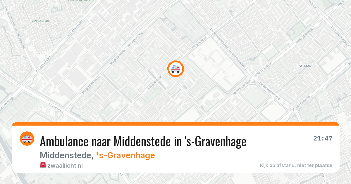 Ambulance naar Middenstede in 's-Gravenhage — 10 apr 2026