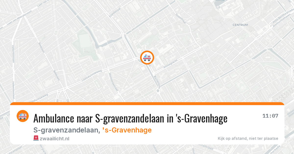 Ambulance naar S-gravenzandelaan in 's-Gravenhage — 8 mei 2026