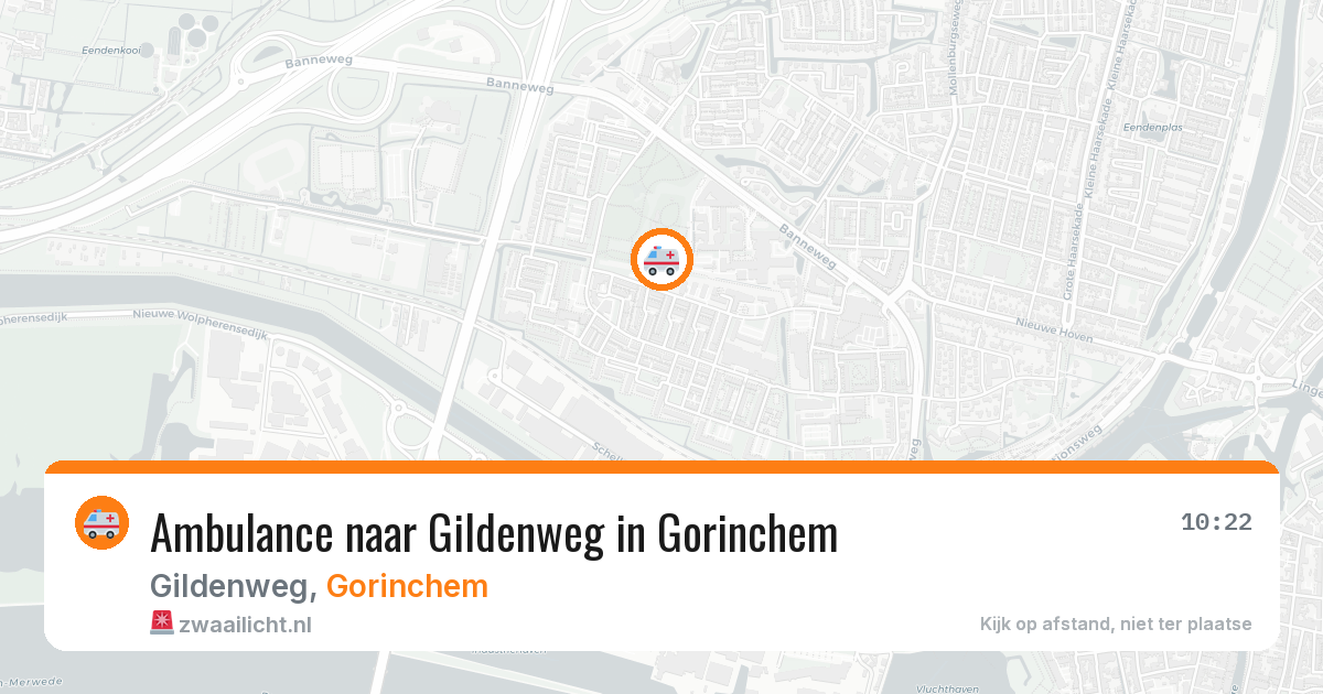 Ambulance naar Gildenweg in Gorinchem — 23 jul 2026