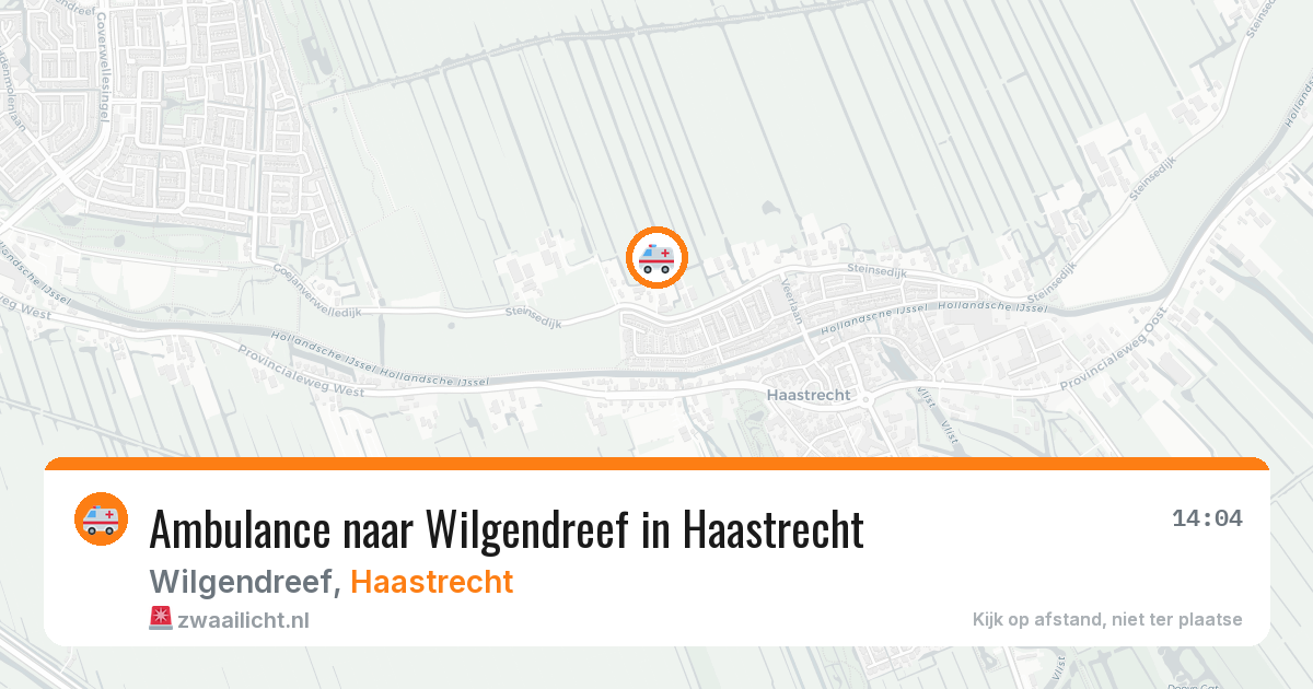 Ambulance naar Wilgendreef in Haastrecht — 5 mei 2026