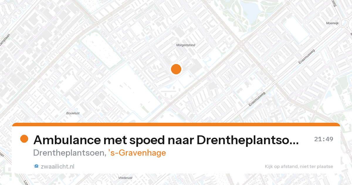 Ambulance met spoed naar Drentheplantsoen in 's-Gravenhage — 26 aug 2026