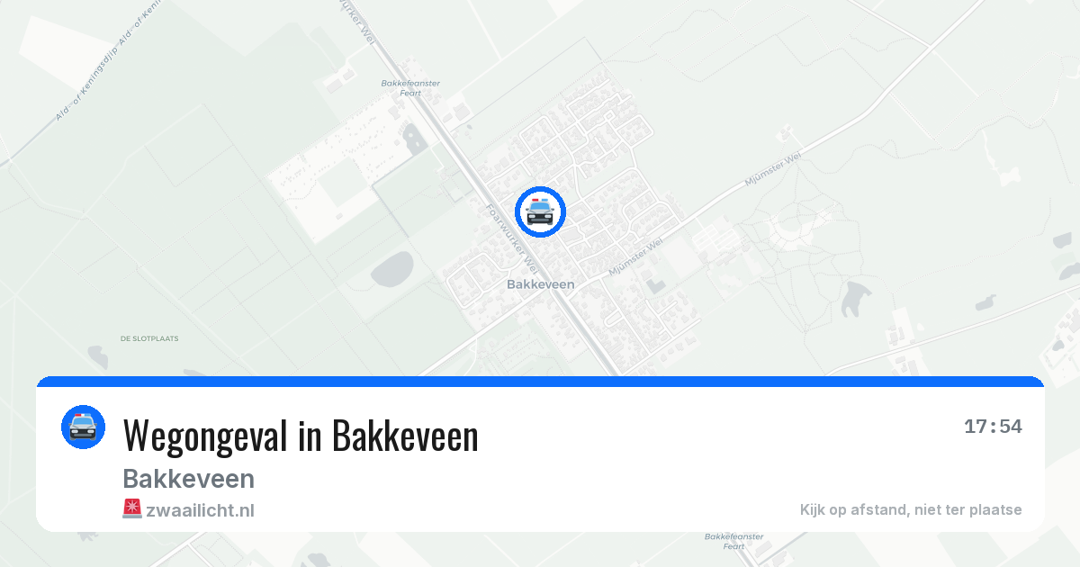 Wegongeval in Bakkeveen — 27 apr 2026