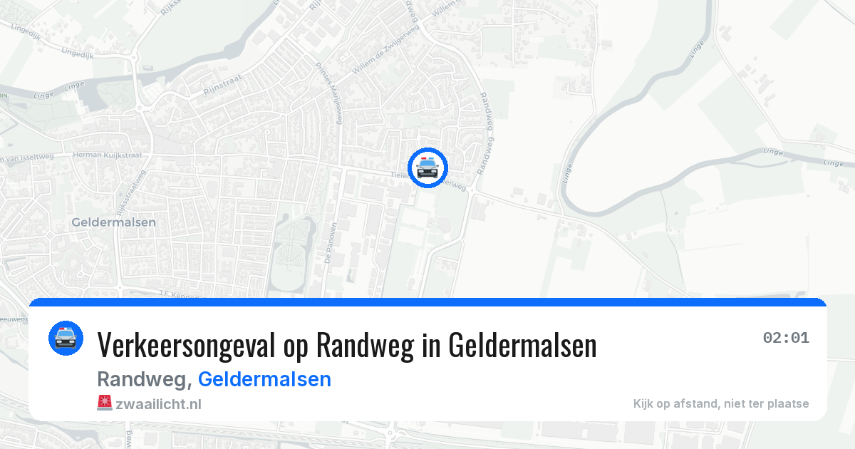 Verkeersongeval op Randweg in Geldermalsen — 26 apr 2026
