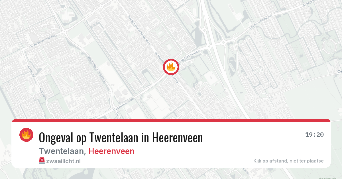 Ongeval op Twentelaan in Heerenveen — 30 jun 2026