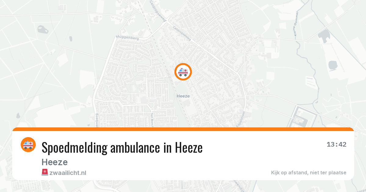 Spoedmelding ambulance in Heeze — 16 apr 2026