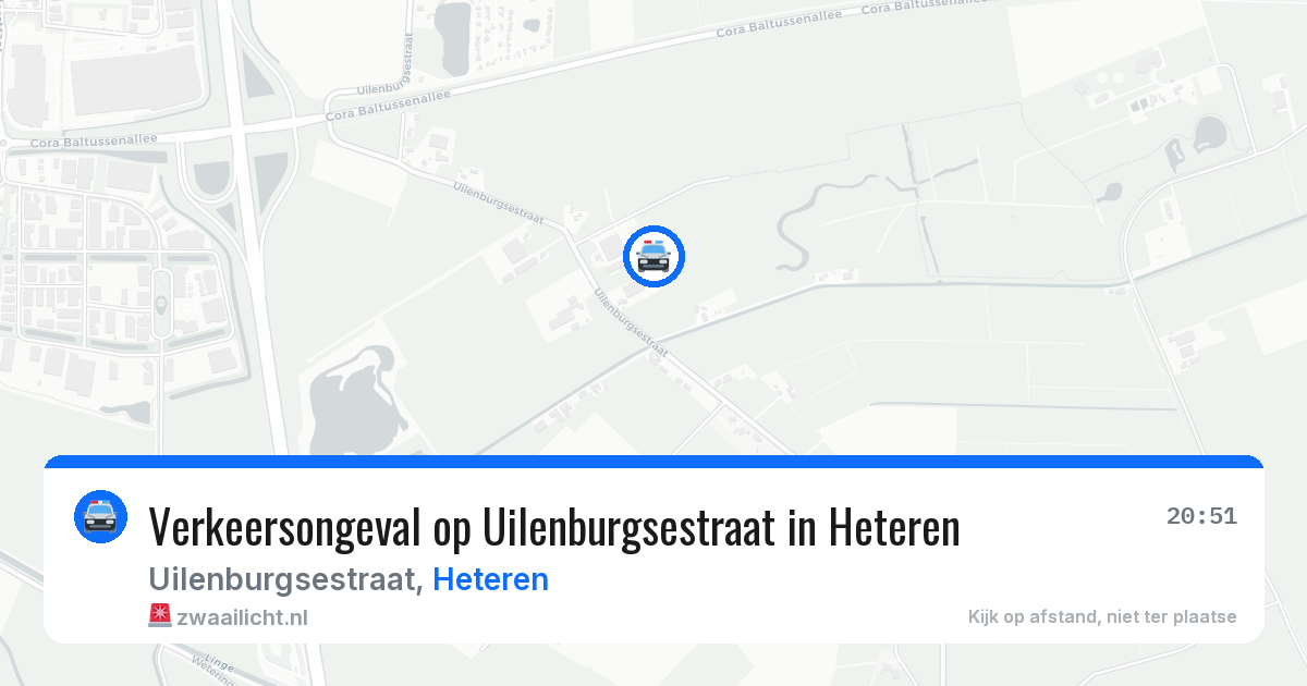 Verkeersongeval op Uilenburgsestraat in Heteren — 19 jun 2026