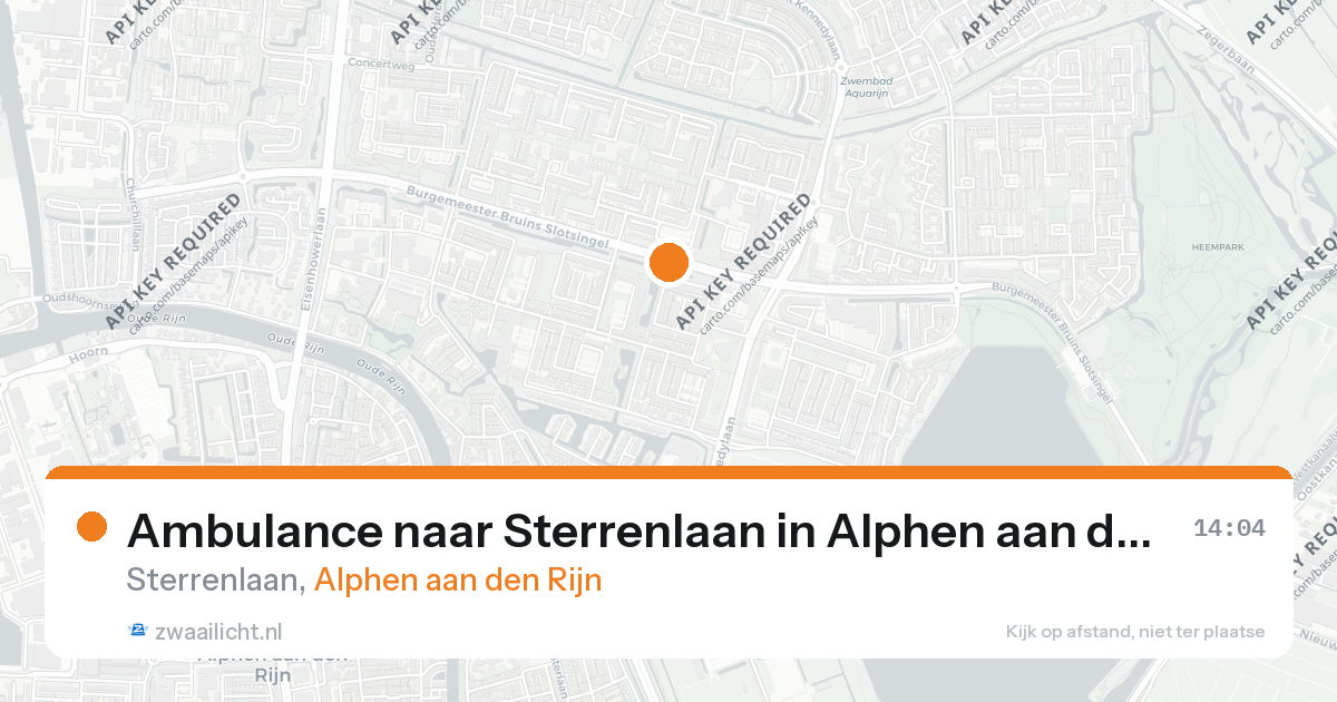 Ambulance naar Sterrenlaan in Alphen aan den Rijn — 5 jun 2026