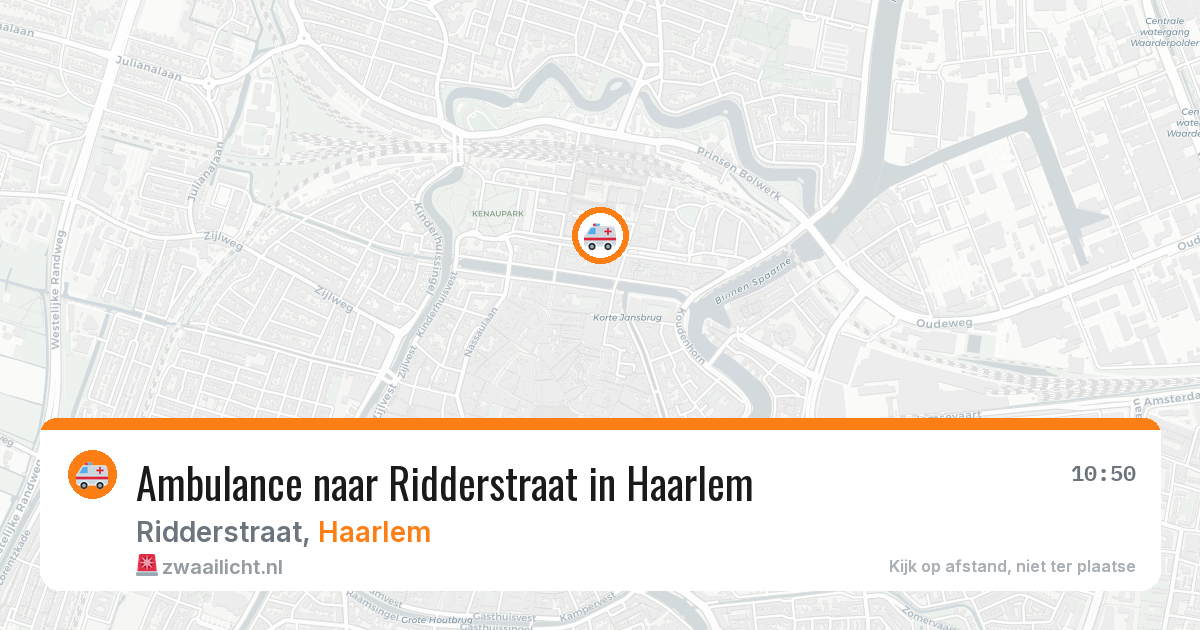 Ambulance naar Ridderstraat in Haarlem — 24 jun 2026