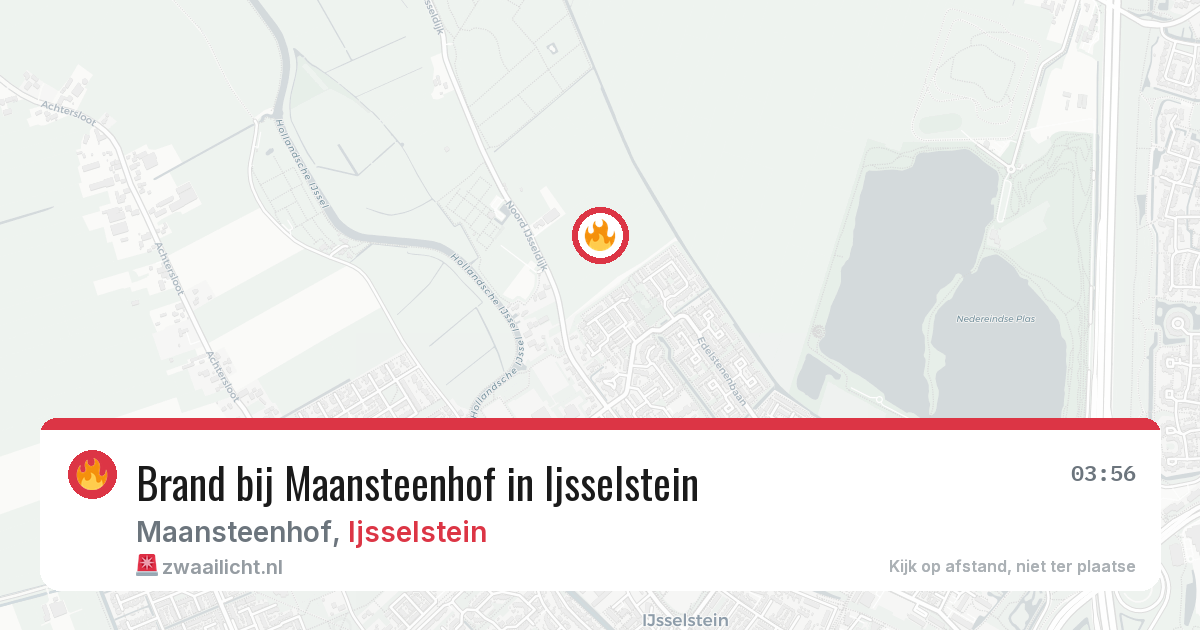Brand bij Maansteenhof in Ijsselstein — 6 jul 2026
