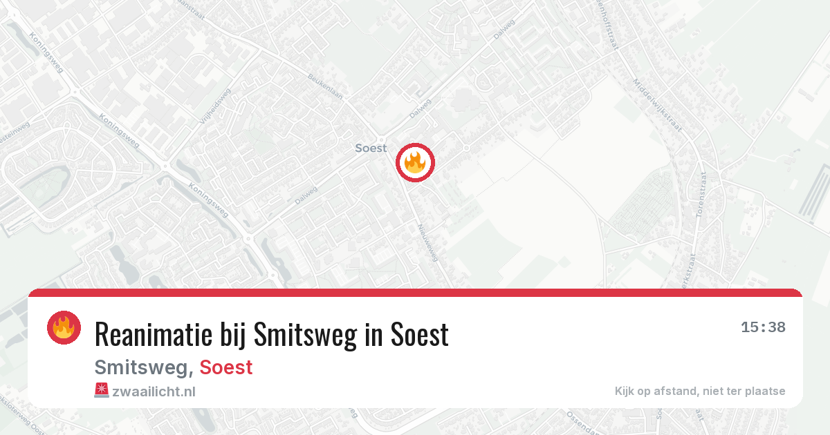Reanimatie bij Smitsweg in Soest — 11 mei 2026