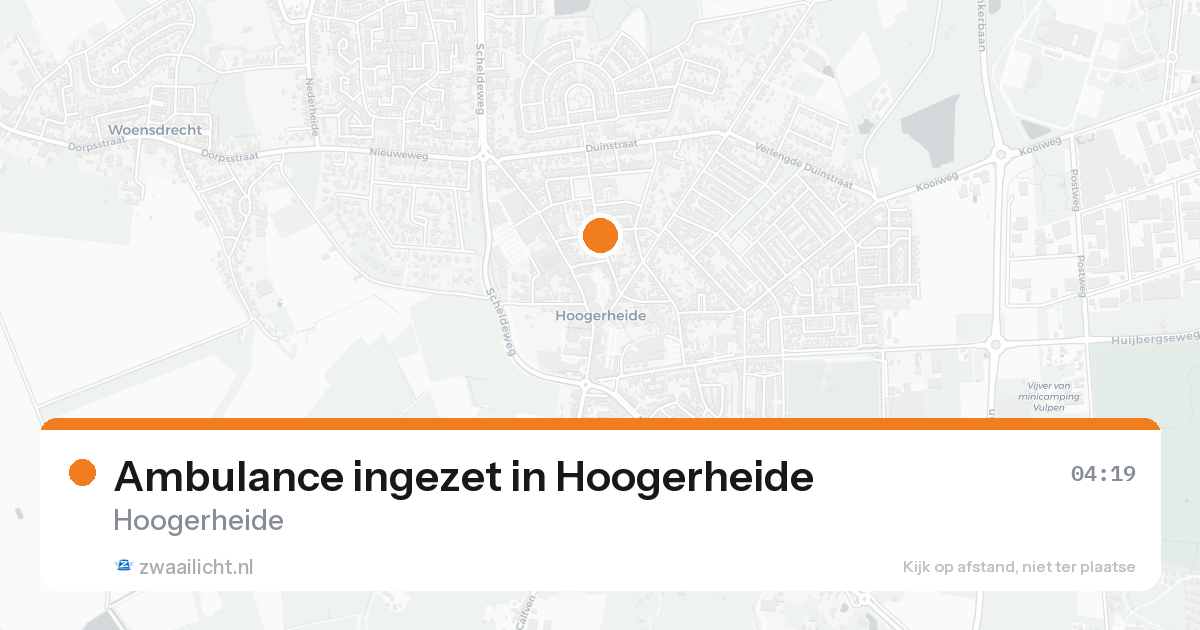 Ambulance ingezet in Hoogerheide — 25 jun 2026
