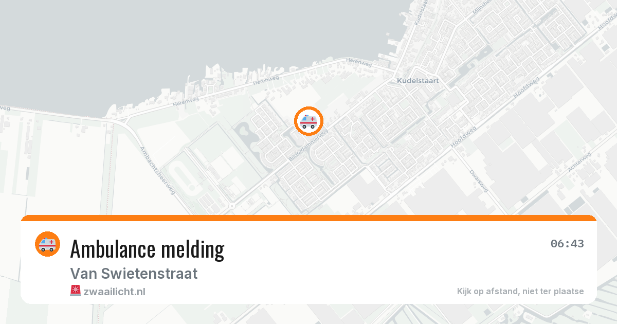 Ambulance melding — 14 mei 2026