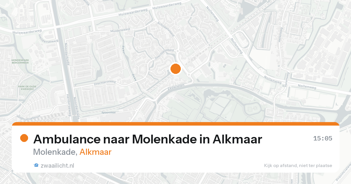 Ambulance naar Molenkade in Alkmaar — 21 aug 2026