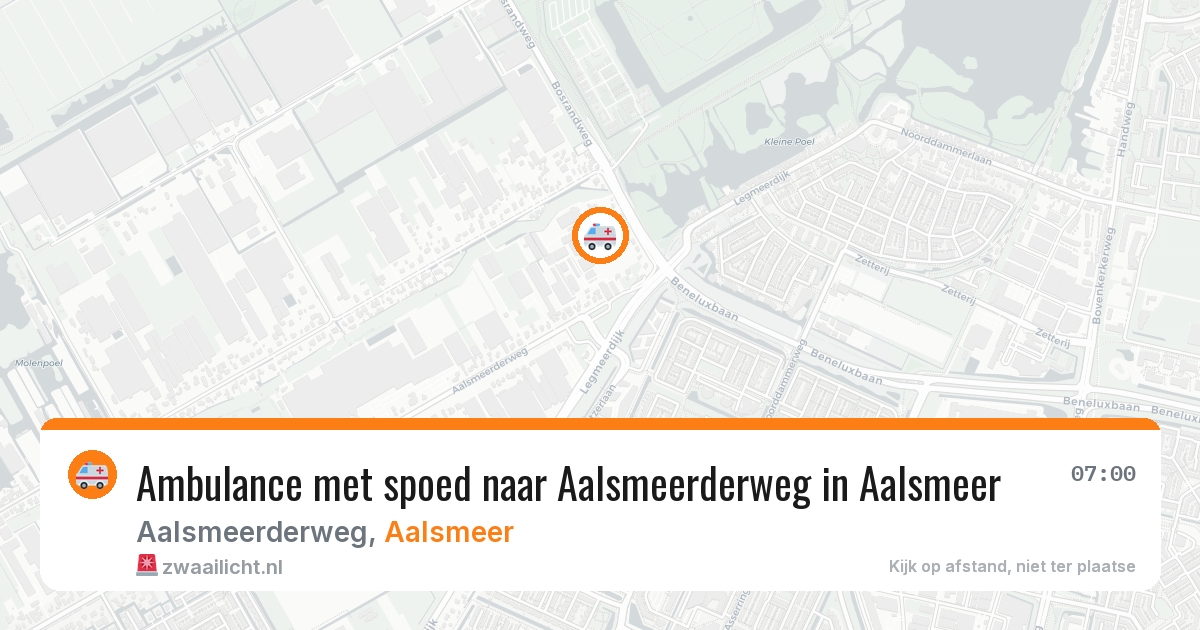 Ambulance met spoed naar Aalsmeerderweg in Aalsmeer — 7 jun 2026