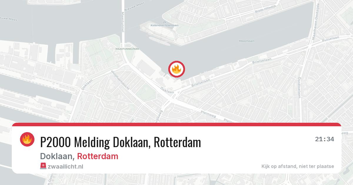 P2000 Melding Doklaan, Rotterdam — 7 aug 2026