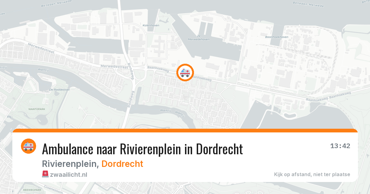 Ambulance naar Rivierenplein in Dordrecht — 18 jul 2026