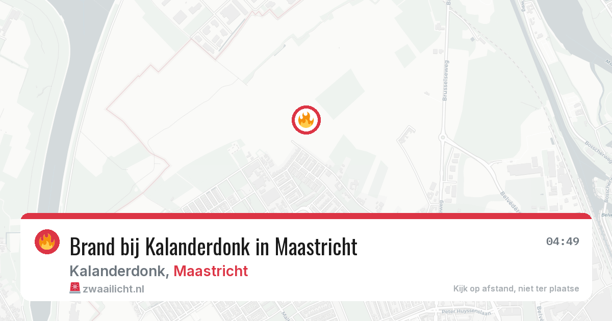 Brand bij Kalanderdonk in Maastricht — 30 jul 2026