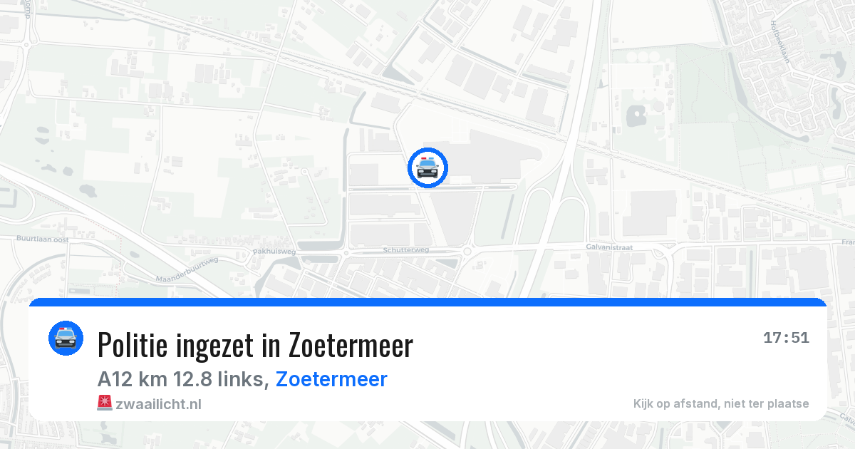 Politie ingezet in Zoetermeer — 19 jan 2026 | 🚨 Zwaailicht.nl