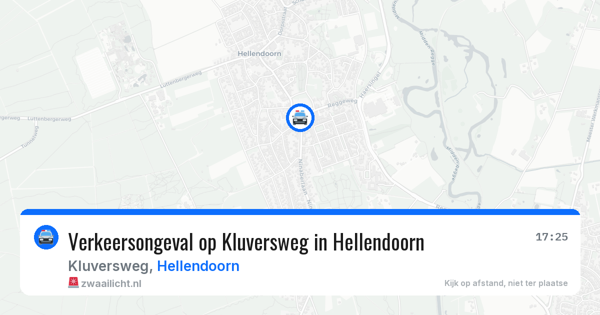 Verkeersongeval op Kluversweg in Hellendoorn — 22 jun 2026