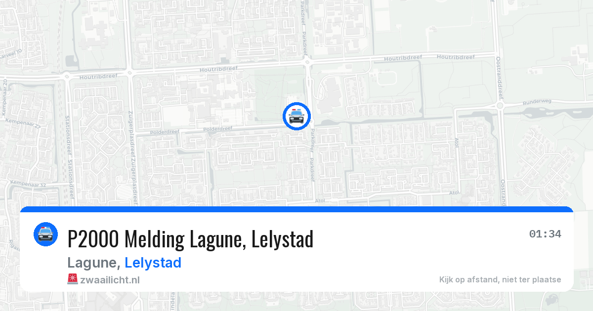 P2000 Melding Lagune, Lelystad — 26 feb 2026