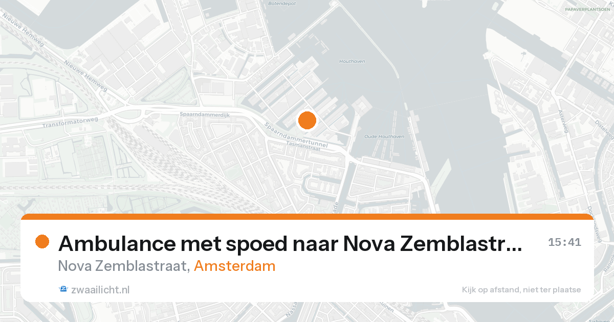 Ambulance met spoed naar Nova Zemblastraat in Amsterdam — 7 feb 2026