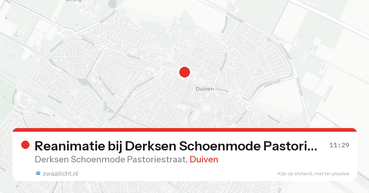 Reanimatie bij Derksen Schoenmode Pastoriestraat in Duiven — 7 feb 2026