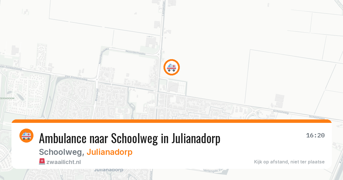 Ambulance naar Schoolweg in Julianadorp — 7 jun 2026