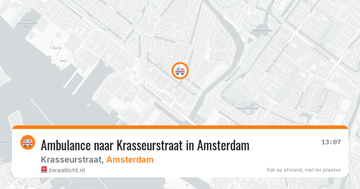Ambulance naar Krasseurstraat in Amsterdam — 30 jan 2026