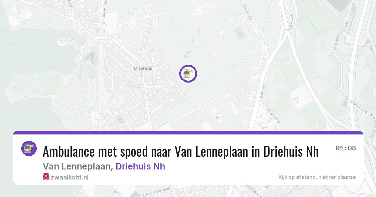 Ambulance met spoed naar Van Lenneplaan in Driehuis Nh — 11 jun 2026