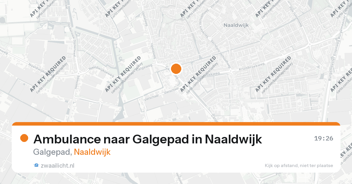 Ambulance naar Galgepad in Naaldwijk — 26 aug 2026