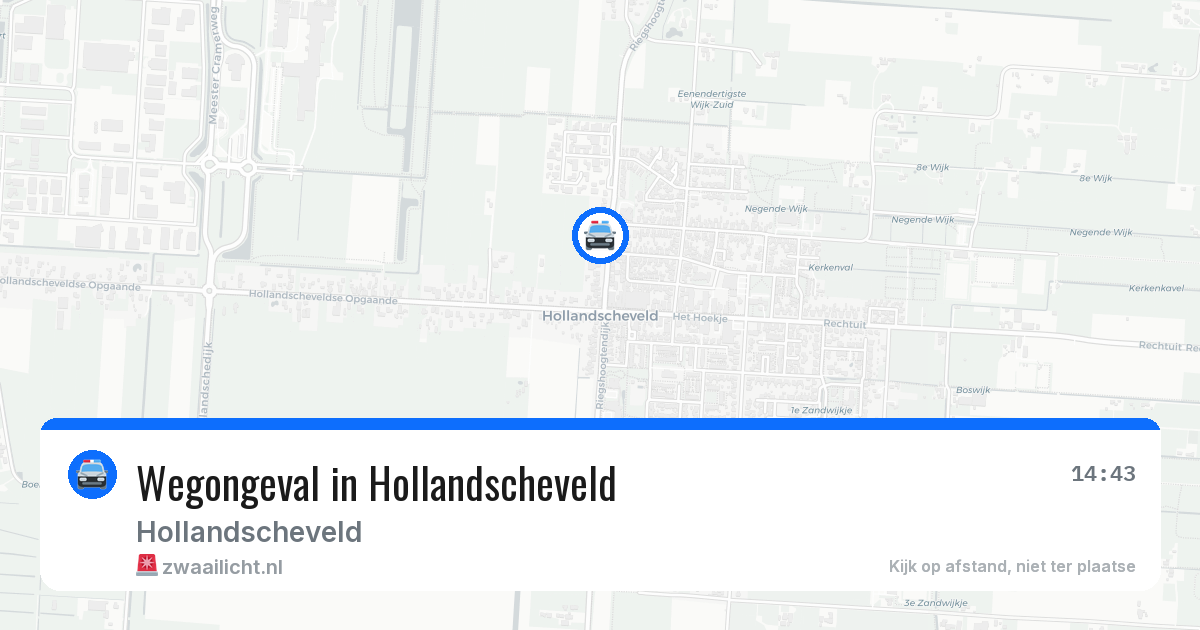 Wegongeval in Hollandscheveld — 31 jul 2026