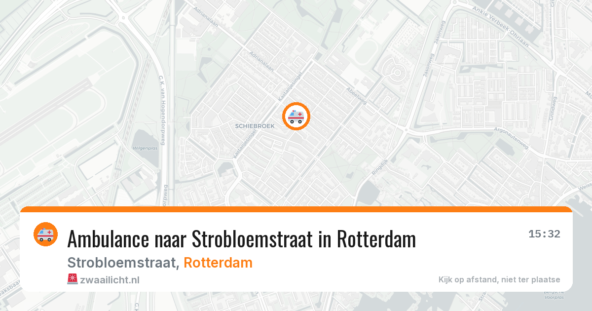 Ambulance naar Strobloemstraat in Rotterdam — 13 mei 2026