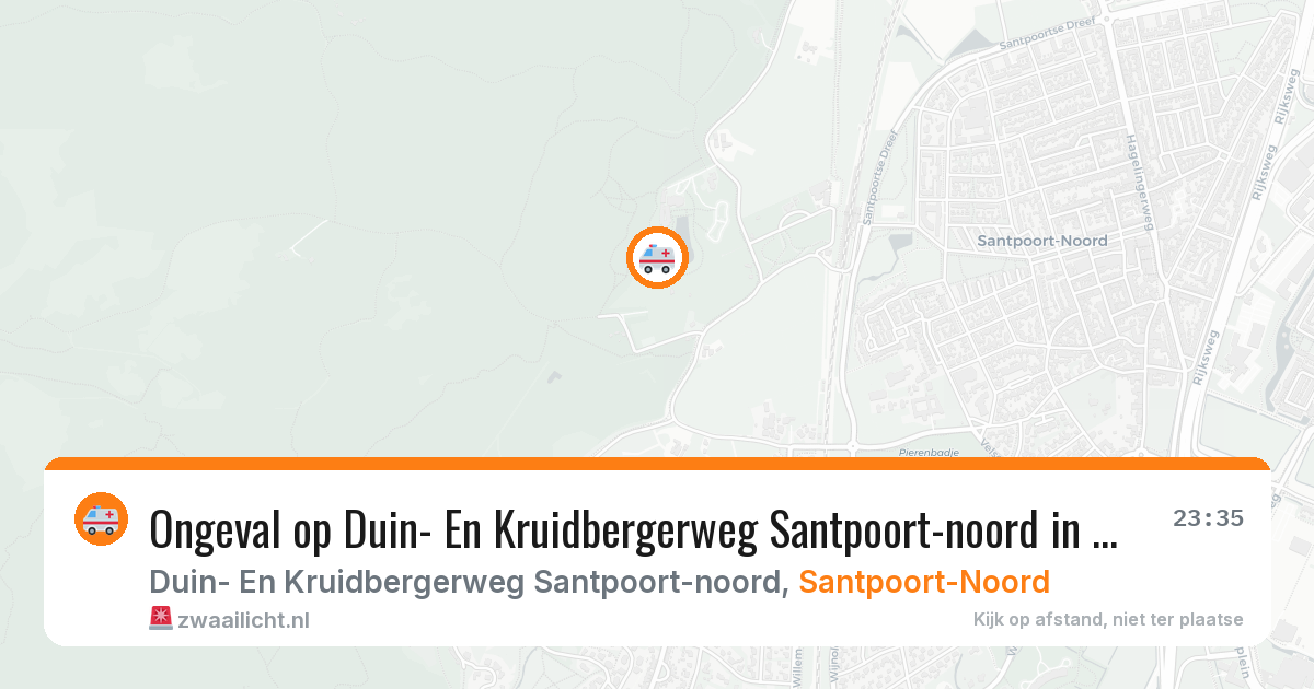 Ongeval op Duin- En Kruidbergerweg Santpoort-noord in Santpoort-Noord — 11 jun 2026