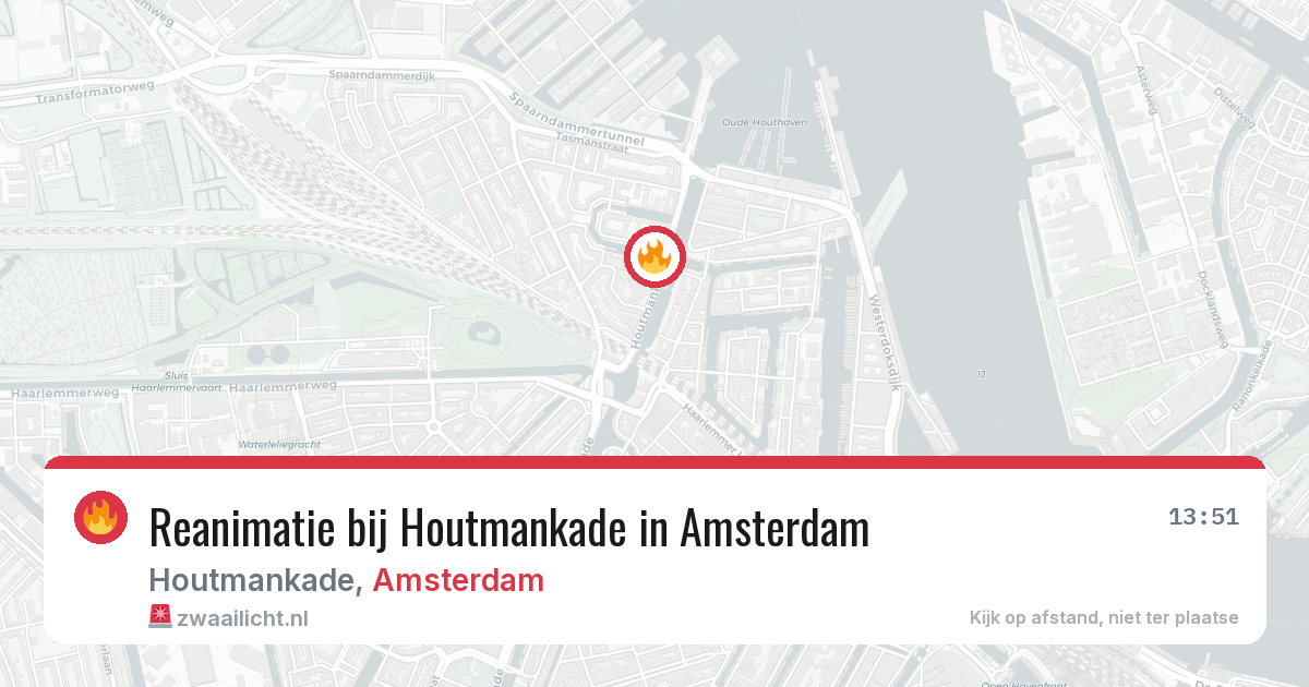 Reanimatie bij Houtmankade in Amsterdam — 23 mei 2026