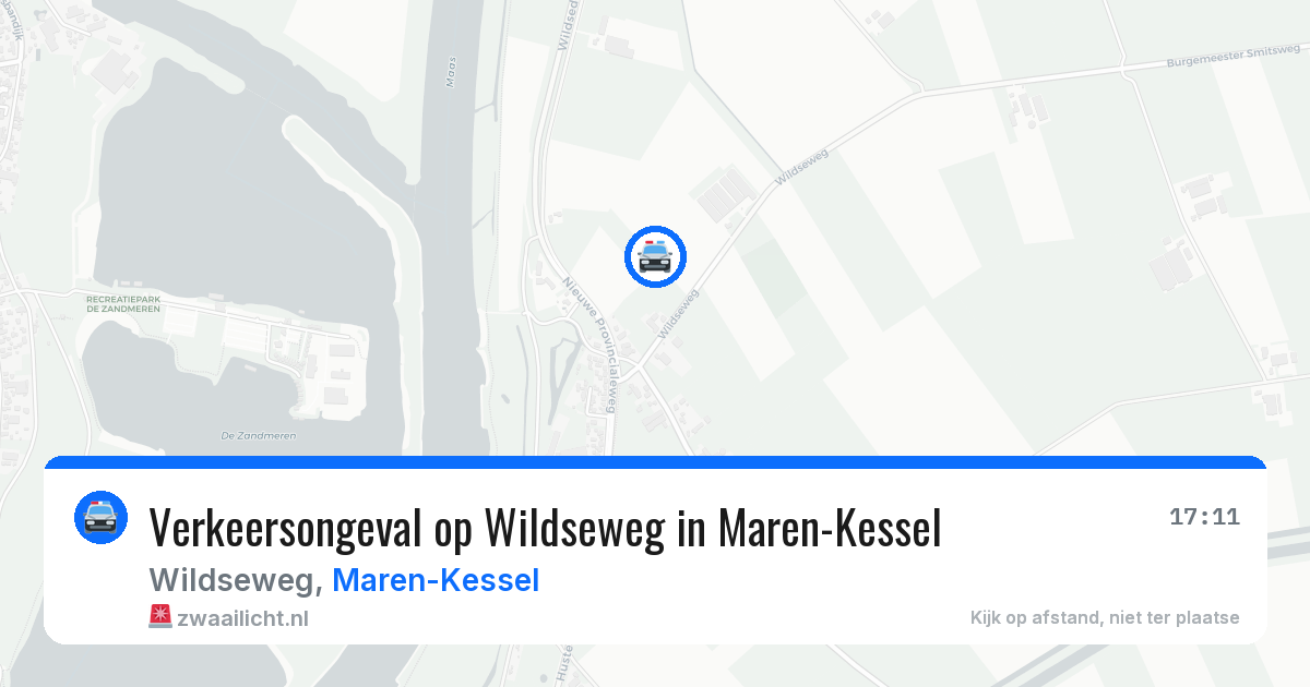 Verkeersongeval op Wildseweg in Maren-Kessel — 17 jun 2026