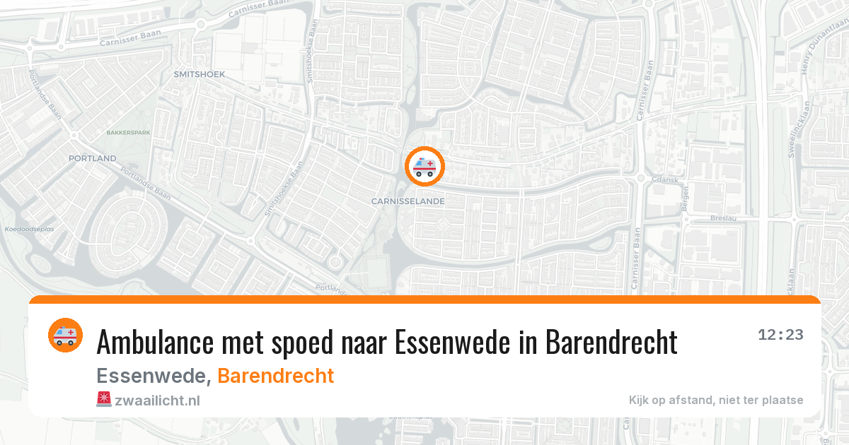 Ambulance met spoed naar Essenwede in Barendrecht — 5 jul 2026
