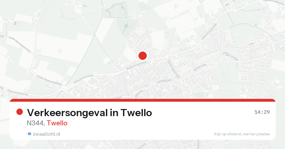 Verkeersongeval in Twello — 15 aug 2026