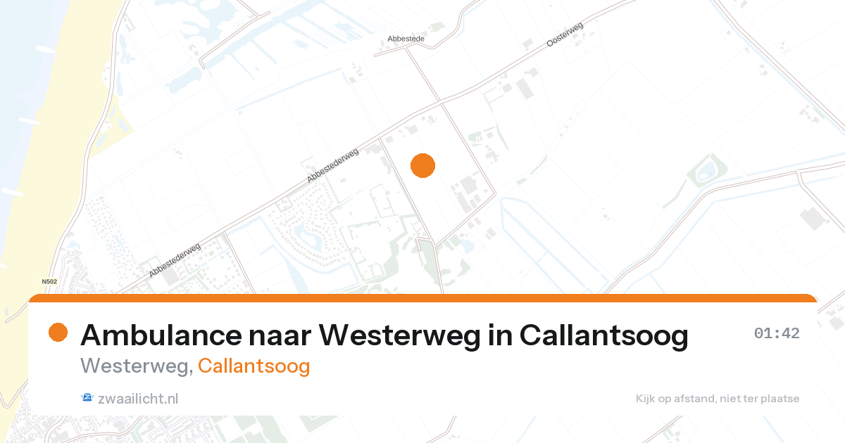 Ambulance naar Westerweg in Callantsoog — 22 aug 2026