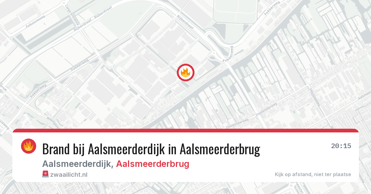 Brand bij Aalsmeerderdijk in Aalsmeerderbrug — 7 mrt 2026