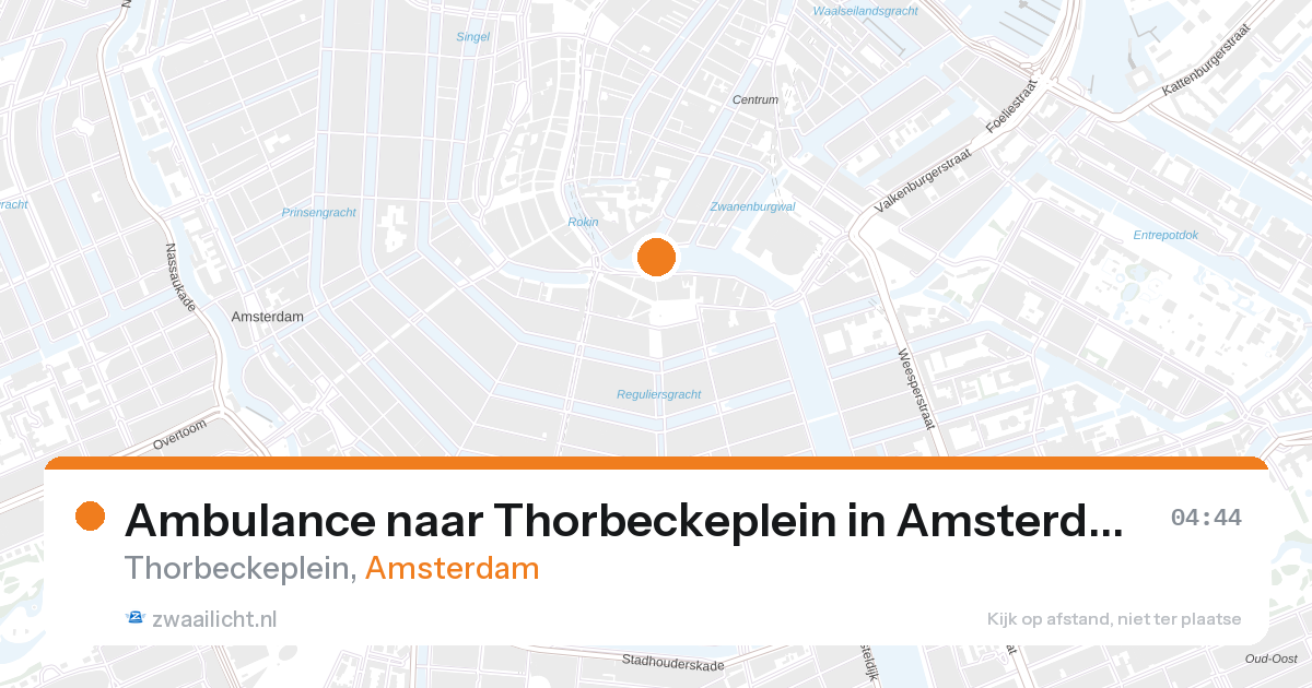 Ambulance naar Thorbeckeplein in Amsterdam — 7 feb 2026