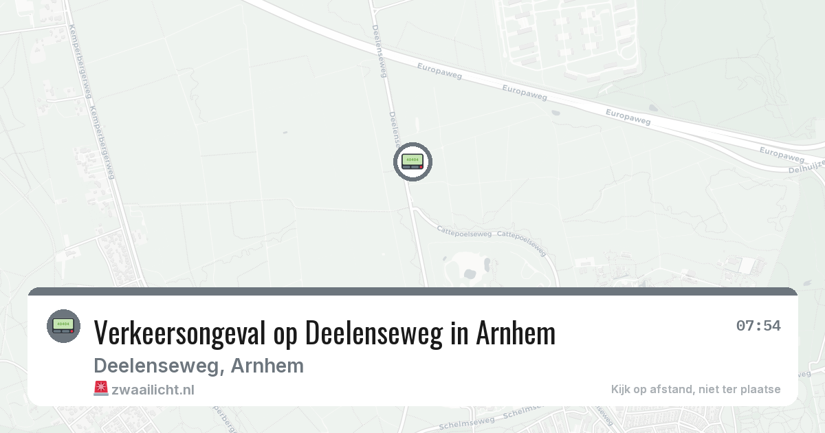 Verkeersongeval op Deelenseweg in Arnhem — 27 jul 2026