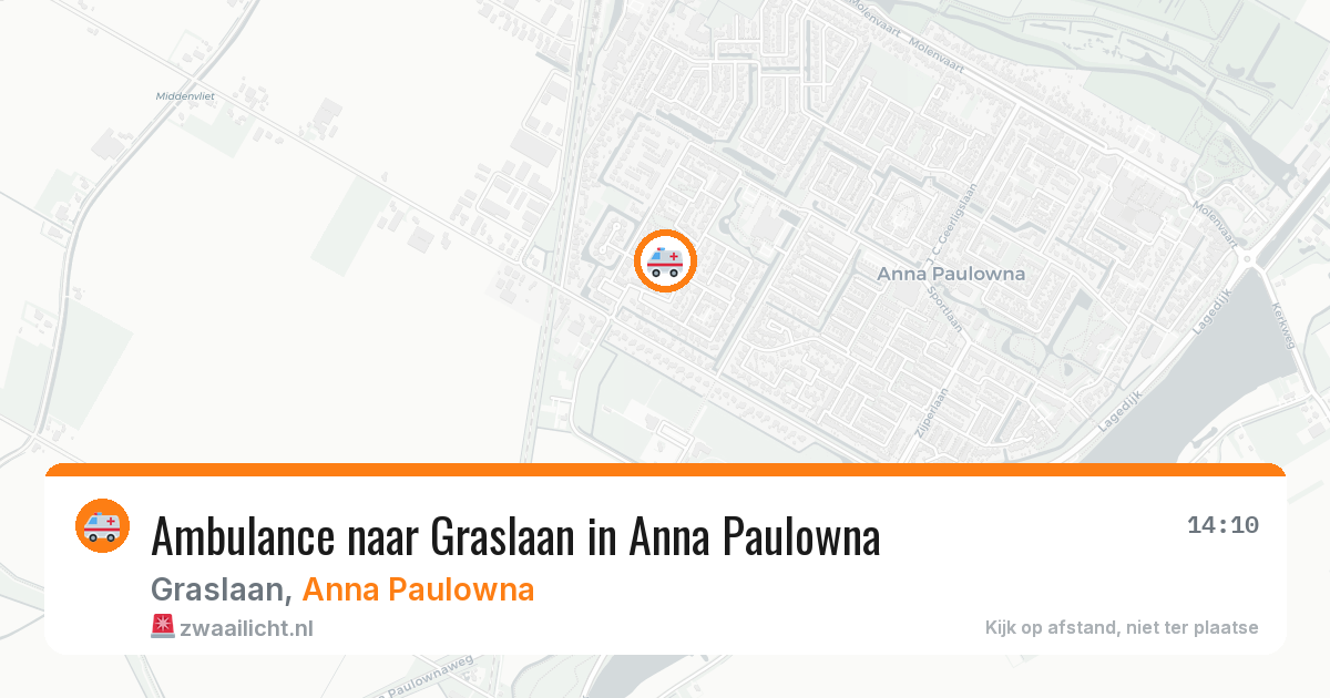 Ambulance naar Graslaan in Anna Paulowna — 29 jun 2026