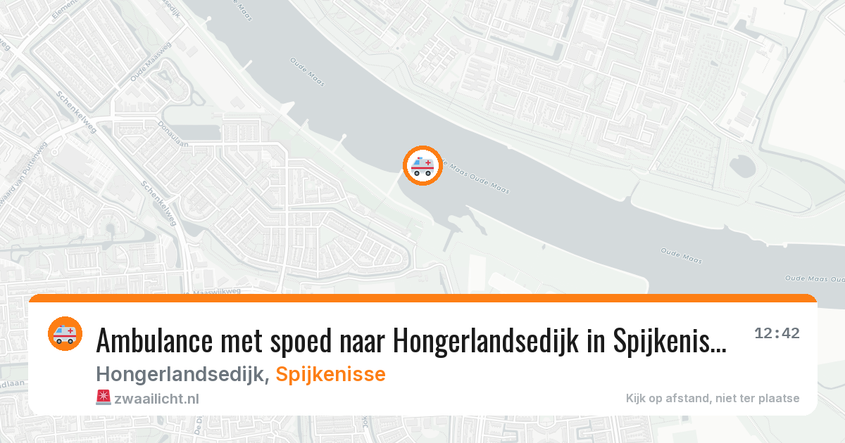 Ambulance met spoed naar Hongerlandsedijk in Spijkenisse — 24 mrt 2026